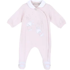 Tutina in cotone leggero, ideale per primavera e autunno, con apertura frontale ed entrogamba