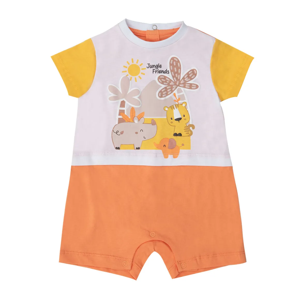 Tutina jersey bimbo giungla arancione