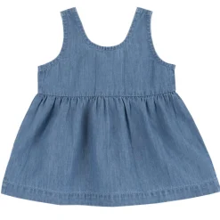 Vestito in cotone, effetto denim